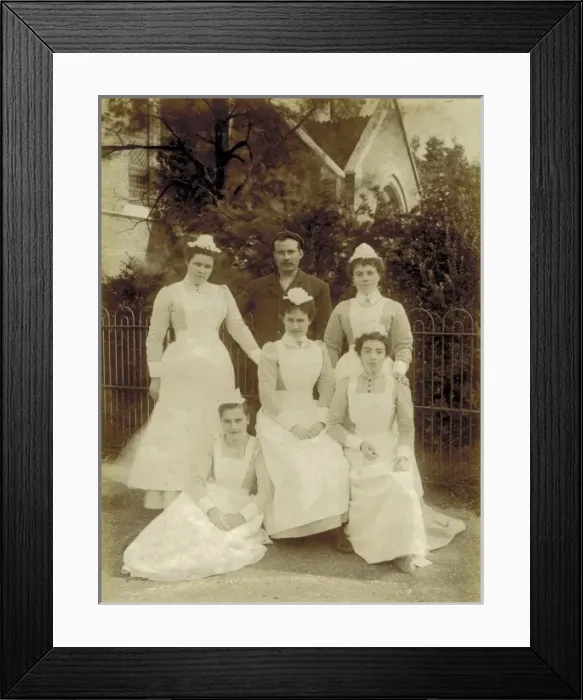 Framed Print : Kensington & Chelsea District School, laundry staff Framed Print : Kensington & Chelsea District School, laundry staff