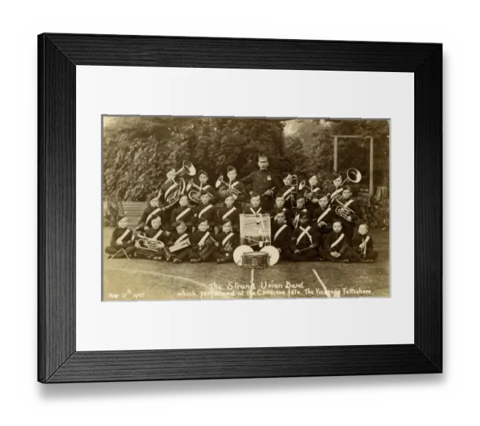 Framed Print : Strand Union Boys Band Framed Print : Strand Union Boys Band