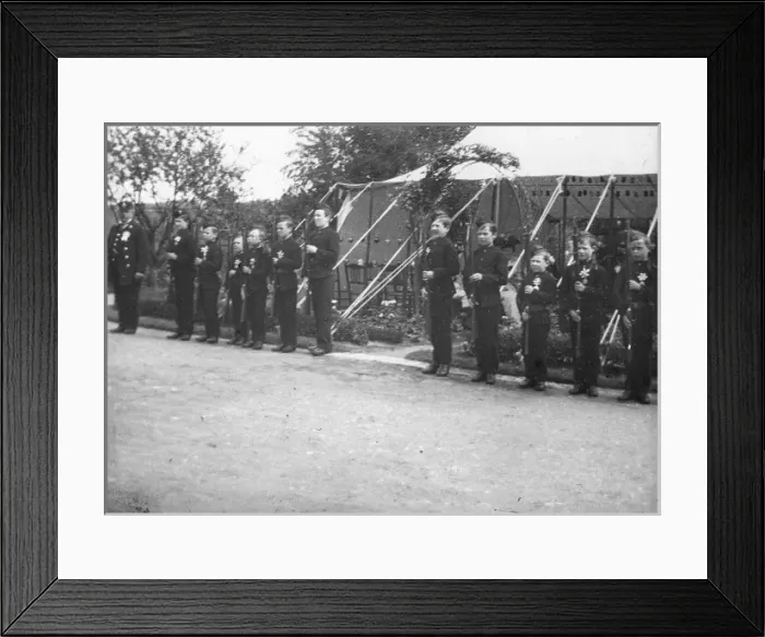Framed Print : Union Workhouse, Tonbridge, Kent, Boys Drill Framed Print : Union Workhouse, Tonbridge, Kent, Boys Drill