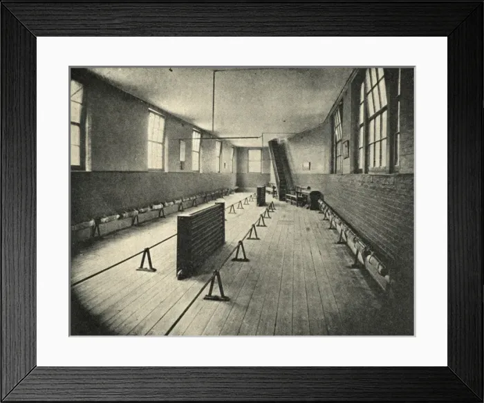 Framed Print : Whitechapel Workhouse, Casual Ward Dormitory Framed Print : Whitechapel Workhouse, Casual Ward Dormitory