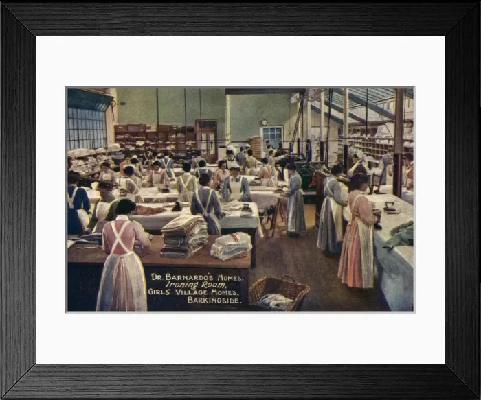 Framed Print : Ironing Room at Barnardos Girls Home, Barkingside Framed Print : Ironing Room at Barnardos Girls Home, Barkingside