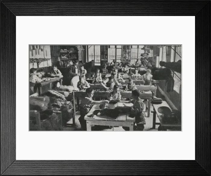 Framed Print : Brushmakers Shop at Barnardos Home, Stepney Causeway Framed Print : Brushmakers Shop at Barnardos Home, Stepney Causeway