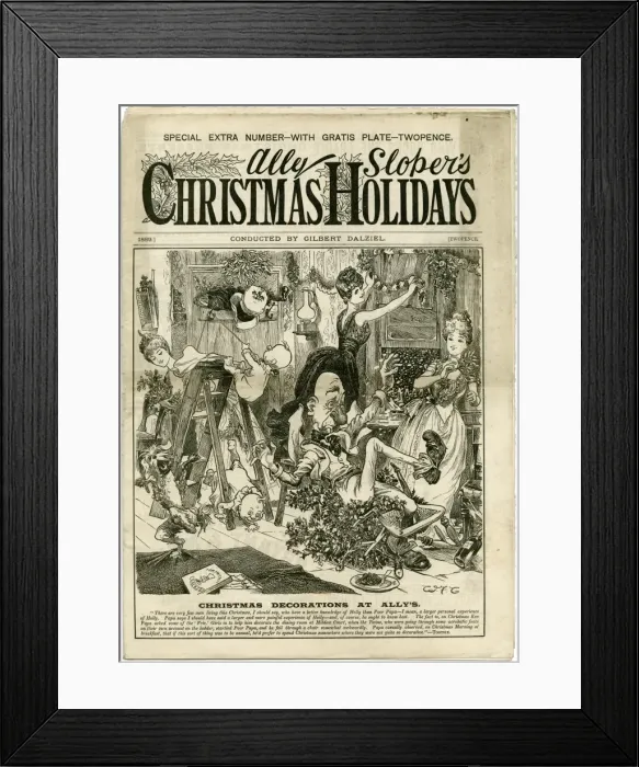 Framed Print : Christmas decorations / Ally Sloper Framed Print : Christmas decorations / Ally Sloper