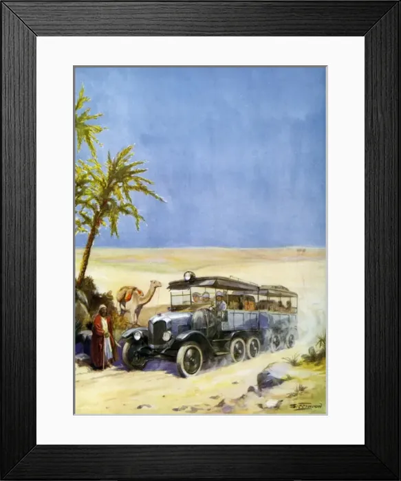 Framed Print : S Teerwood. 6-wheeled car & trailer Framed Print : S Teerwood. 6-wheeled car & trailer