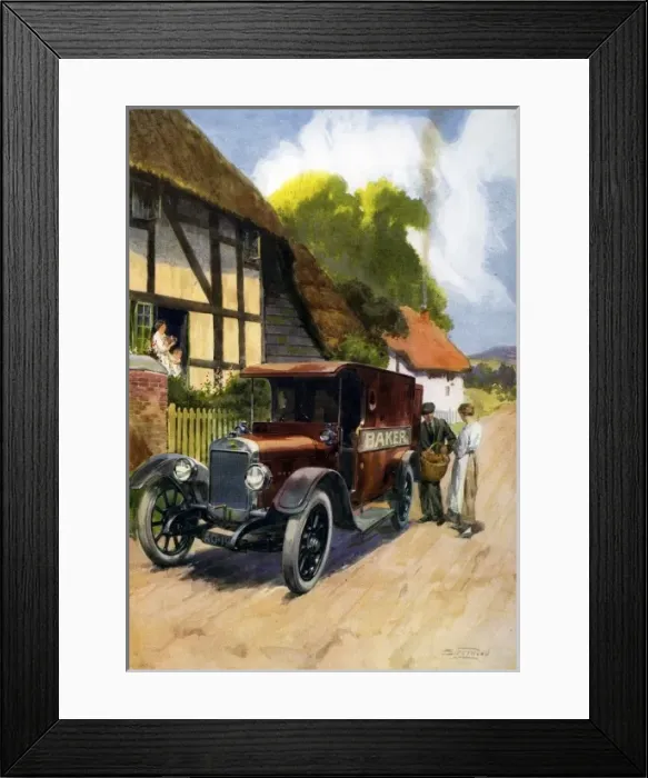 Framed Print : S Teerwood. Bakers delivery van Framed Print : S Teerwood. Bakers delivery van