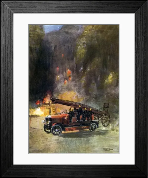 Framed Print : S Teerwood. Fire engine Framed Print : S Teerwood. Fire engine