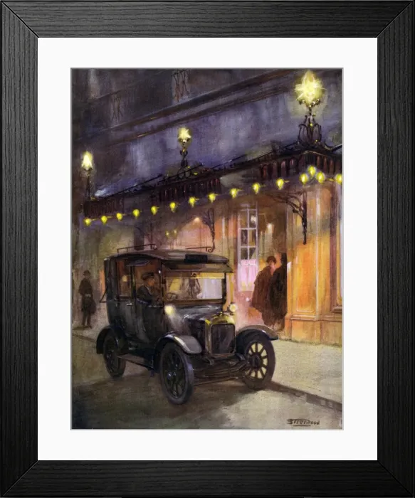 Framed Print : S Teerwood. The taxi-cab Framed Print : S Teerwood. The taxi-cab