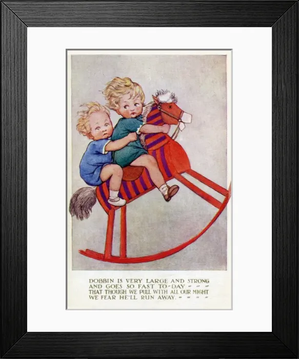 Framed Print : Ride a rocking horse by Susan Beatrice Pearse Framed Print : Ride a rocking horse by Susan Beatrice Pearse