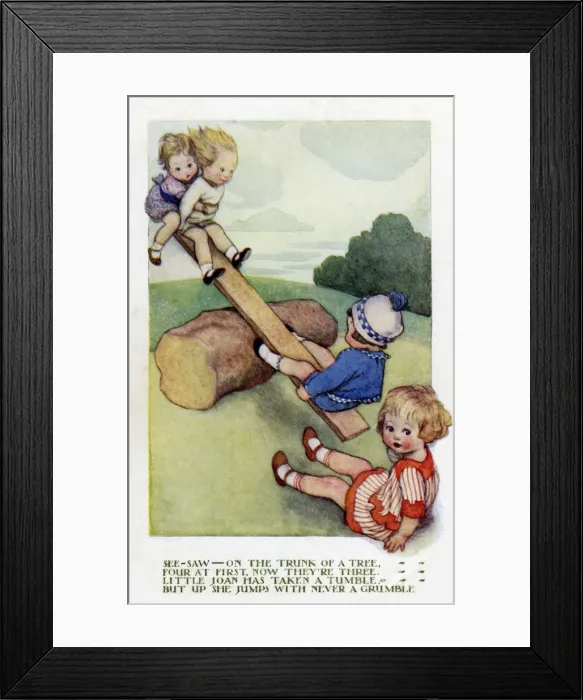 Framed Print : See-Saw by Susan Beatrice Pearse Framed Print : See-Saw by Susan Beatrice Pearse