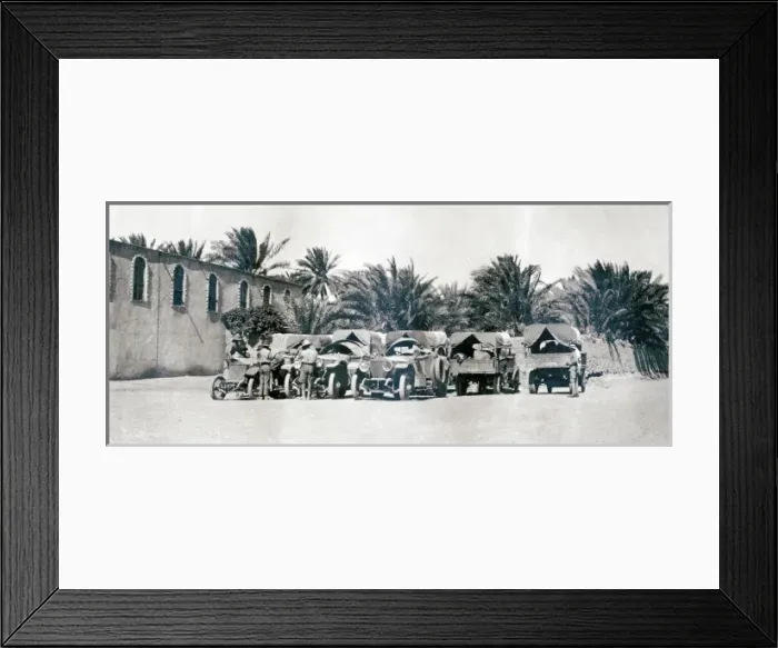 Framed Print : British ground support vehicles, Iraq