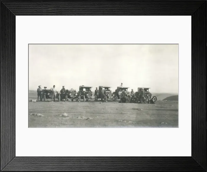 Framed Print : Ground support vehicles in desert, Iraq Framed Print : Ground support vehicles in desert, Iraq