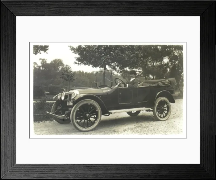Framed Print : Car with European driver, Middle East Framed Print : Car with European driver, Middle East