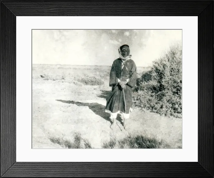 Framed Print : Western man in arab clothes, Middle East Framed Print : Western man in arab clothes, Middle East