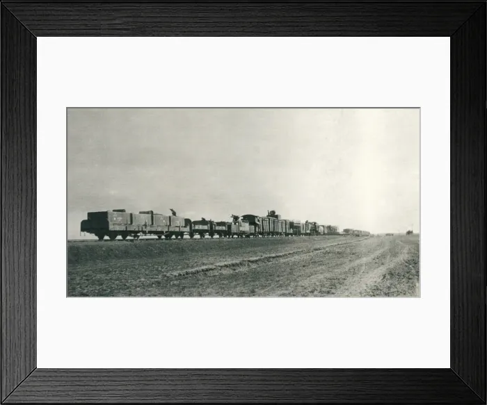 Framed Print : View of a fully armed train, Iraq Framed Print : View of a fully armed train, Iraq