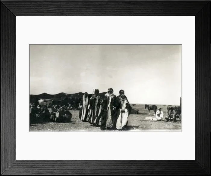 Framed Print : Tribal gathering in the desert, Iraq Framed Print : Tribal gathering in the desert, Iraq