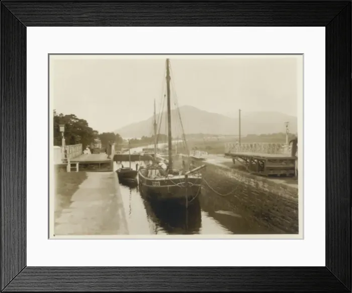 Framed Print : Sailing boats on the Caledonian Canal, Scotland Framed Print : Sailing boats on the Caledonian Canal, Scotland