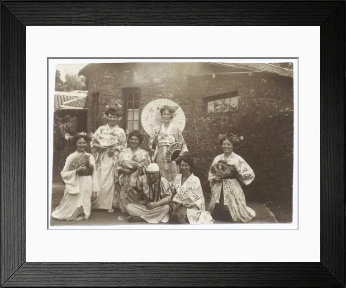 Framed Print : Seven Mikado cast members Framed Print : Seven Mikado cast members