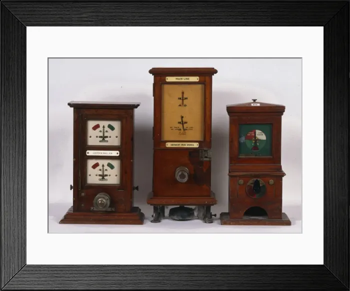Framed Print : Electric train line indicators Framed Print : Electric train line indicators