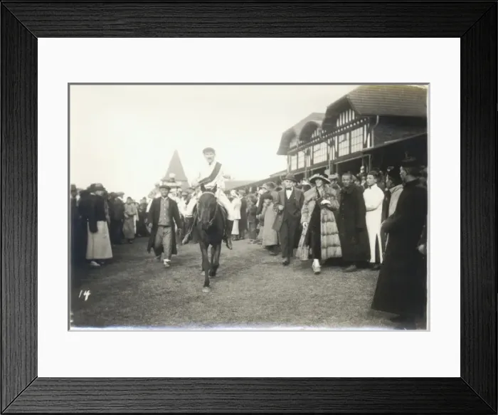 Framed Print : Scene at a racecourse in the Far East Framed Print : Scene at a racecourse in the Far East