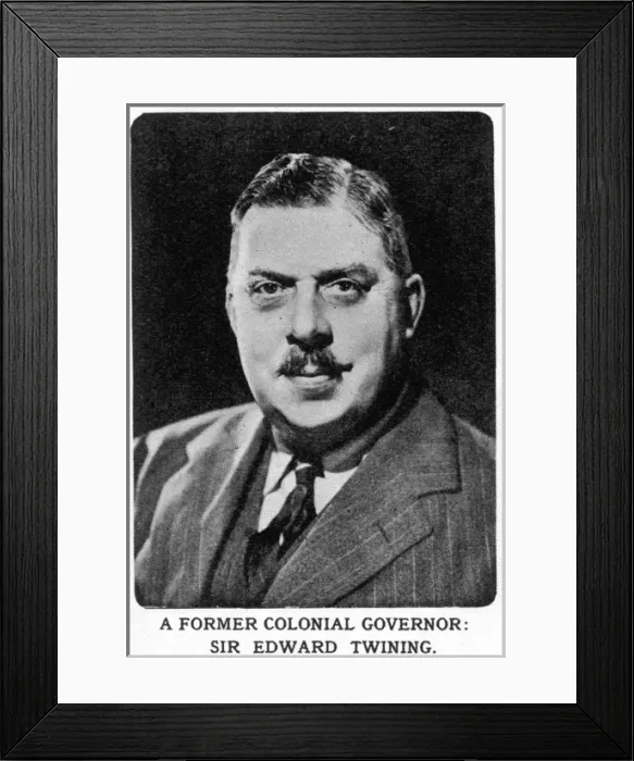Framed Print : Sir Edward Twining Framed Print : Sir Edward Twining