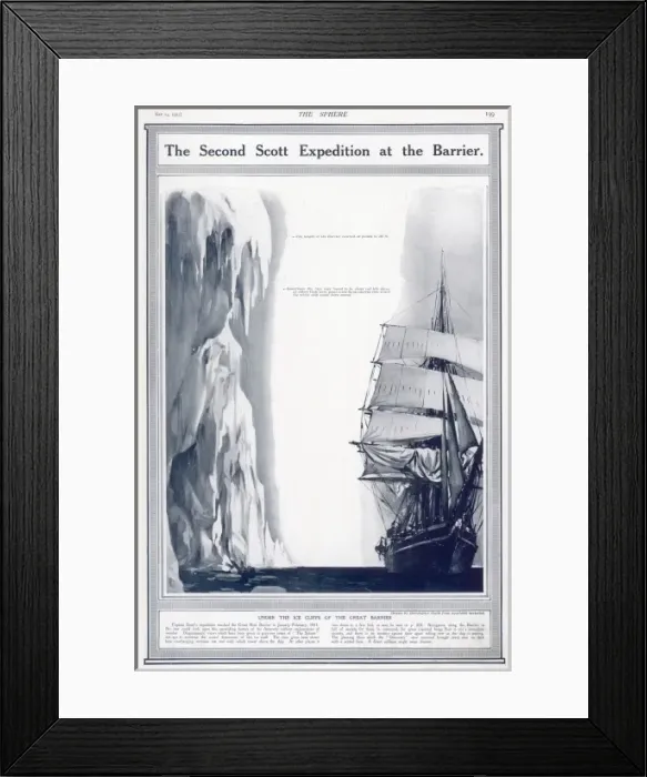 Framed Print : The Second Scott Polar Expedition at the Barrier Framed Print : The Second Scott Polar Expedition at the Barrier