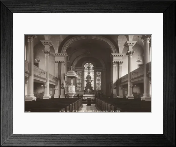 Framed Print : St Pauls Church, Broadway, New York Framed Print : St Pauls Church, Broadway, New York