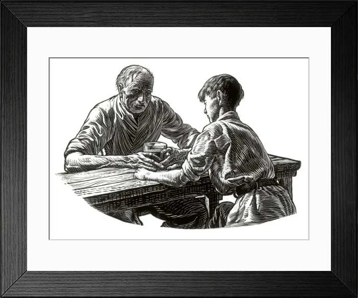Framed Print : The Old Man and the Sea Framed Print : The Old Man and the Sea