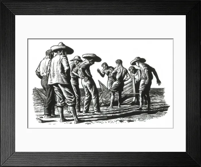 Framed Print : The Old Man and the Sea Framed Print : The Old Man and the Sea