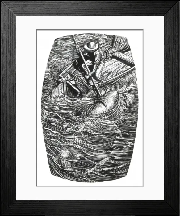 Framed Print : The Old Man and the Sea Framed Print : The Old Man and the Sea
