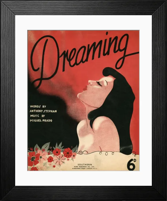 Framed Print : Dreaming Music Cover Framed Print : Dreaming Music Cover