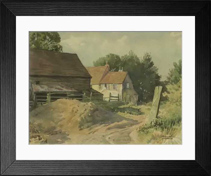 Framed Print : Farmyard and Farm Buildings Framed Print : Farmyard and Farm Buildings