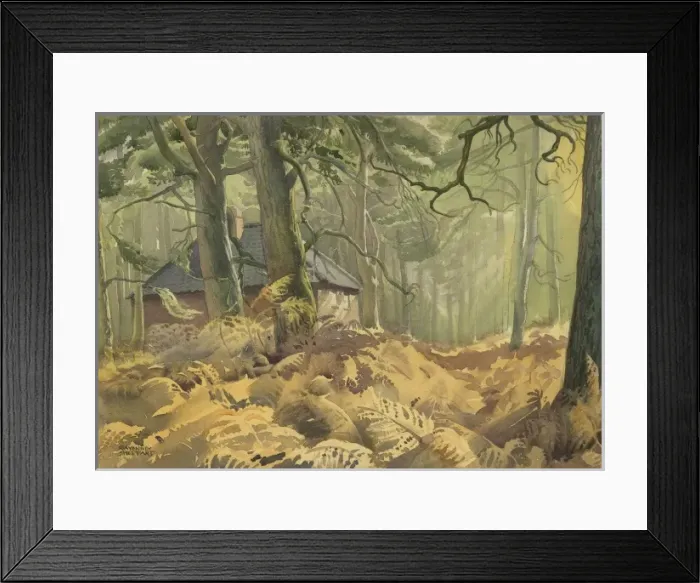 Framed Print : House in the Woods Framed Print : House in the Woods