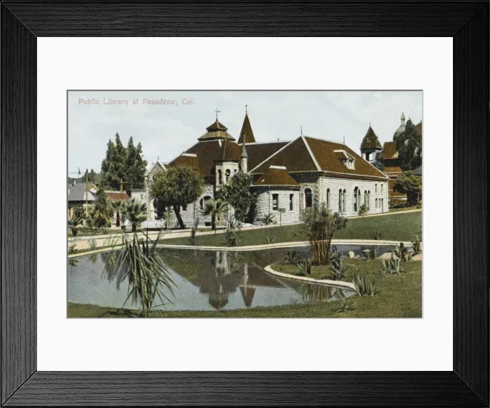 Framed Print : Pasadena Public Library Framed Print : Pasadena Public Library