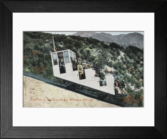 Framed Print : Mount Lowe scenic railway Framed Print : Mount Lowe scenic railway