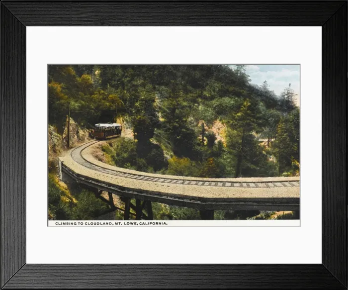 Framed Print : Mount Lowe scenic railway Framed Print : Mount Lowe scenic railway