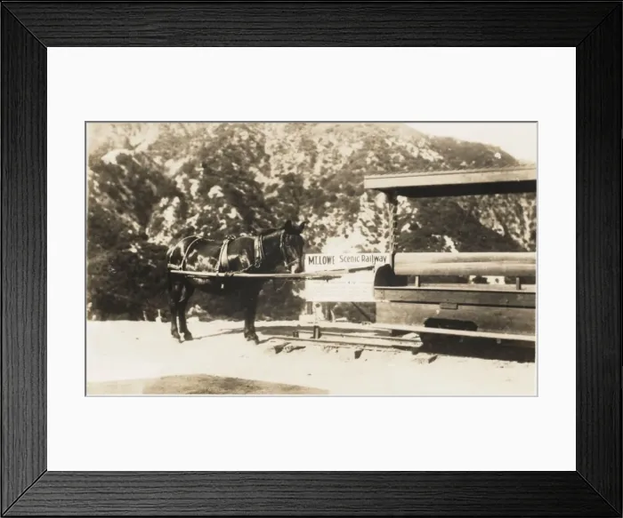 Framed Print : Mount Lowe scenic railway Framed Print : Mount Lowe scenic railway