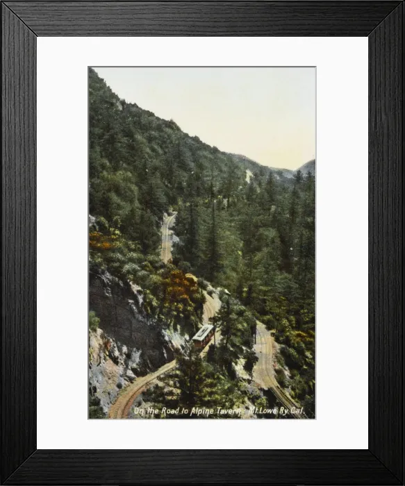 Framed Print : Mount Lowe scenic railway Framed Print : Mount Lowe scenic railway