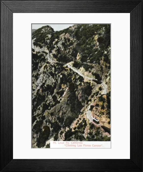 Framed Print : Mount Lowe scenic railway Framed Print : Mount Lowe scenic railway