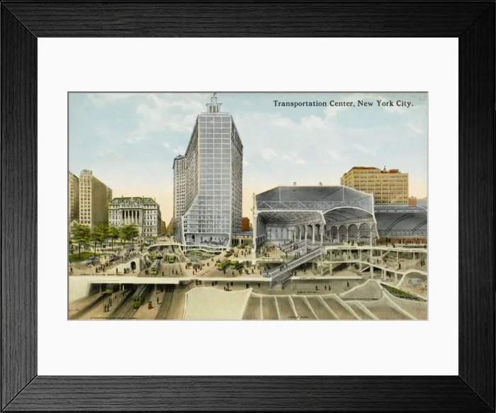 Framed Print : Transportation Center, New York Framed Print : Transportation Center, New York