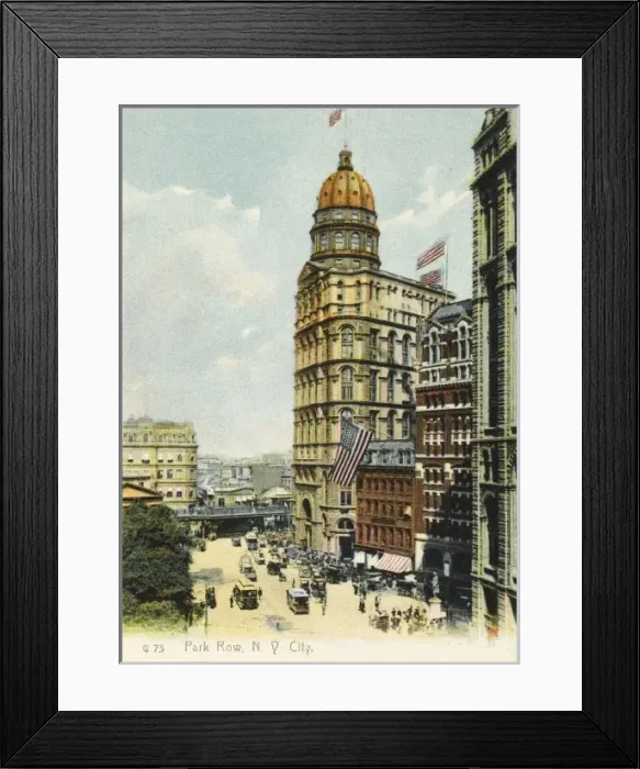 Framed Print : Park Row, New York Framed Print : Park Row, New York