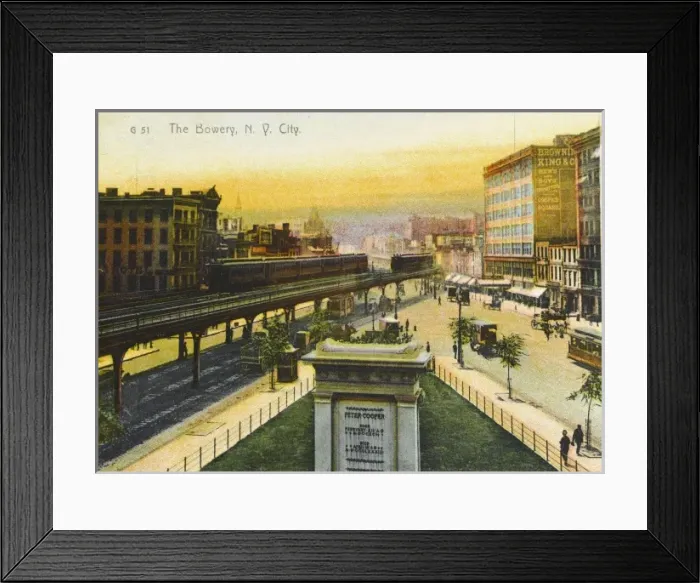 Framed Print : The Bowery, New York