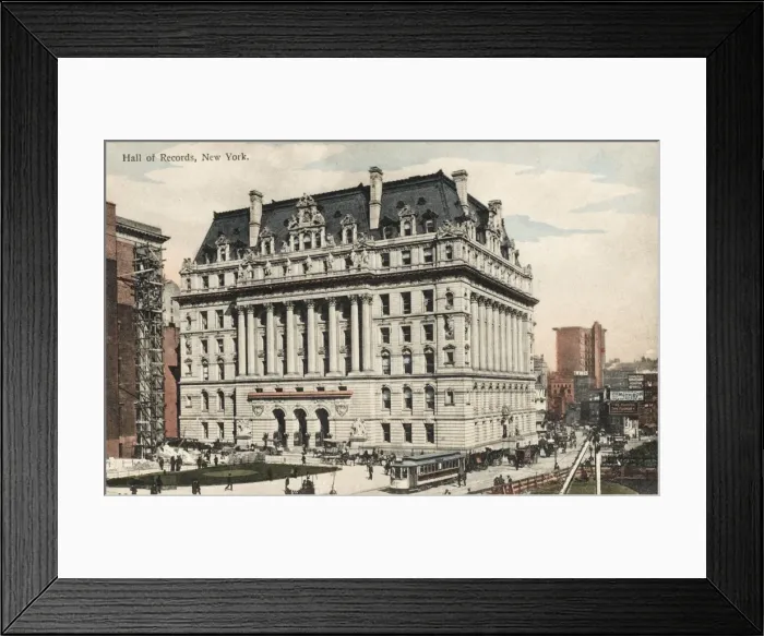 Framed Print : Hall of Records, New York Framed Print : Hall of Records, New York