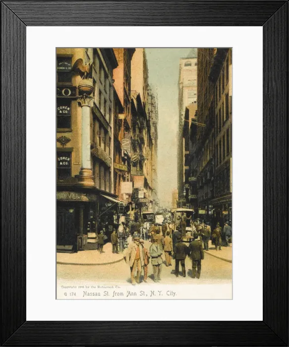 Framed Print : Nassau Street, New York Framed Print : Nassau Street, New York