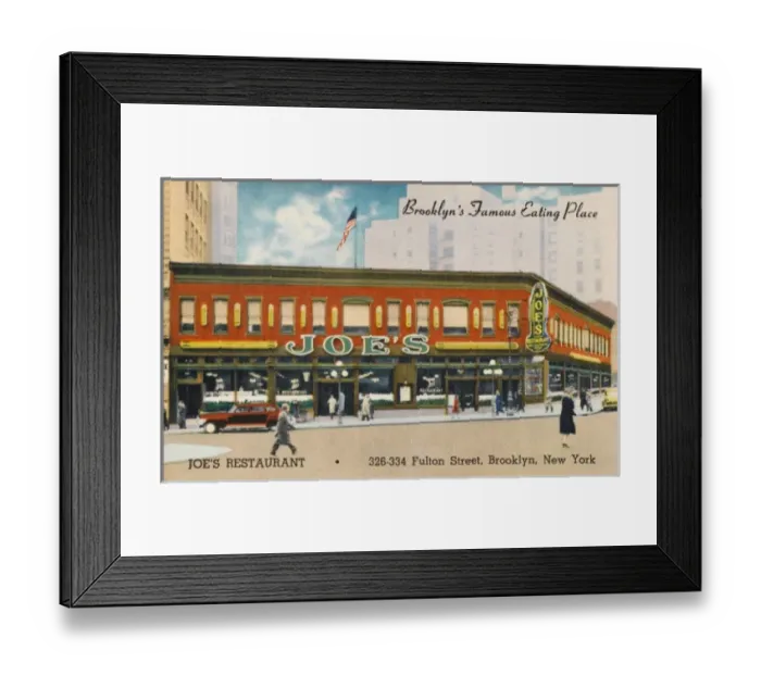 Framed Print : Joes Restaurant, Brooklyn Framed Print : Joes Restaurant, Brooklyn