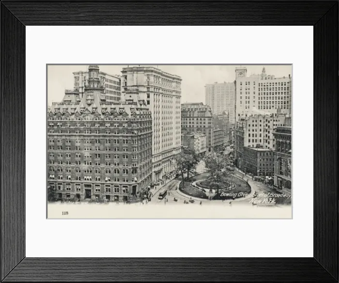 Framed Print : Bowling Green, New York Framed Print : Bowling Green, New York