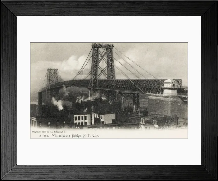 Framed Print : Williamsburg Bridge, New York Framed Print : Williamsburg Bridge, New York