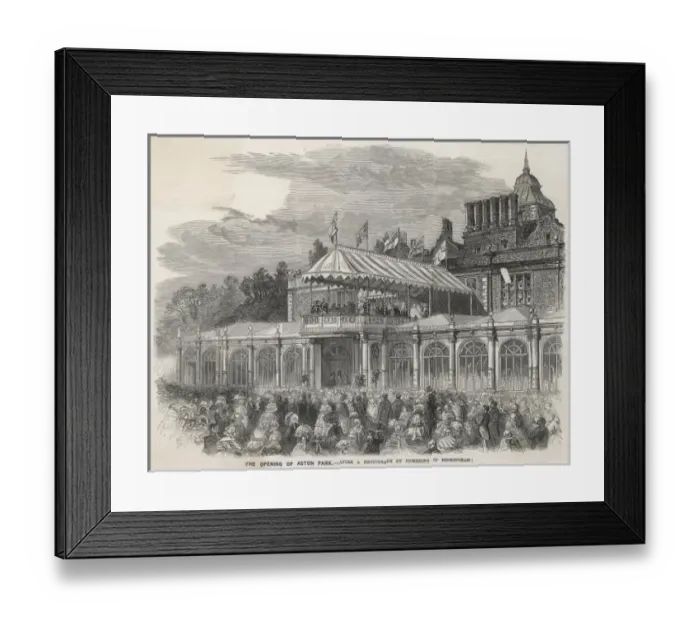 Framed Print : Aston Park opened Framed Print : Aston Park opened