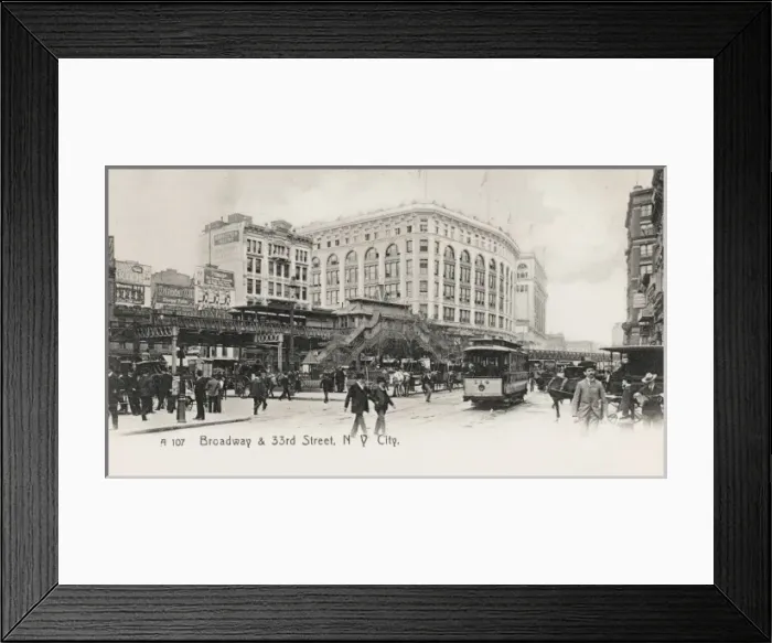 Framed Print : Broadway and 33rd Street. New York Framed Print : Broadway and 33rd Street. New York