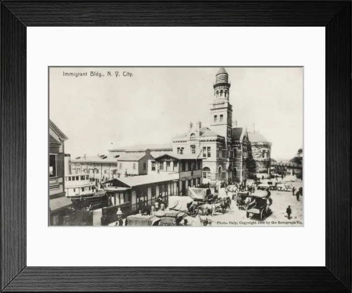 Framed Print : Immigrant Building, New York Framed Print : Immigrant Building, New York