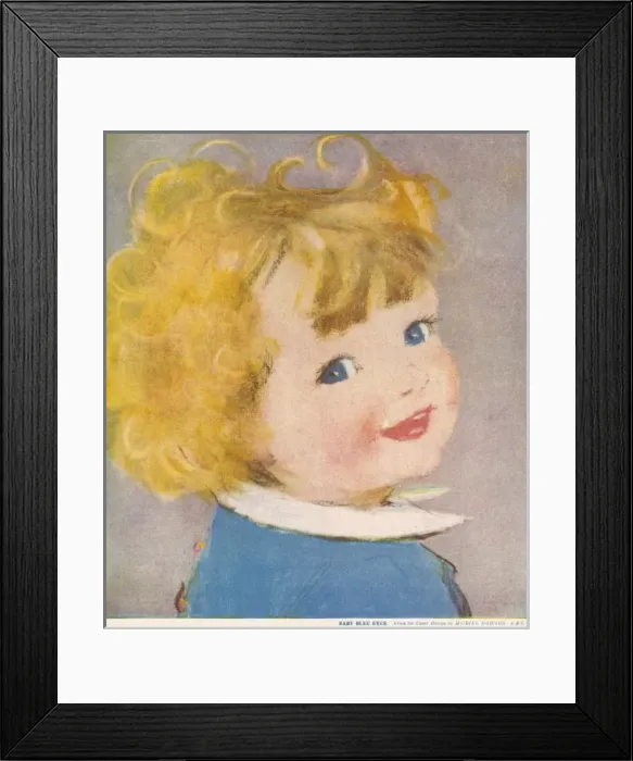Framed Print : Baby Blue Eyes by Muriel Dawson Framed Print : Baby Blue Eyes by Muriel Dawson